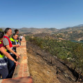 El presidente de la Diputación de Granada, Francis Rodríguez, ha visitado este domingo el municipio de Pinos del Valle (DIPUTACIÓN DE GRANADA)