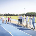 El presidente de la Diputación de Granada, Francis Rodríguez, recepciona la nueva pista de atletismo de Guadi (ANTONIO L JUÁREZ)