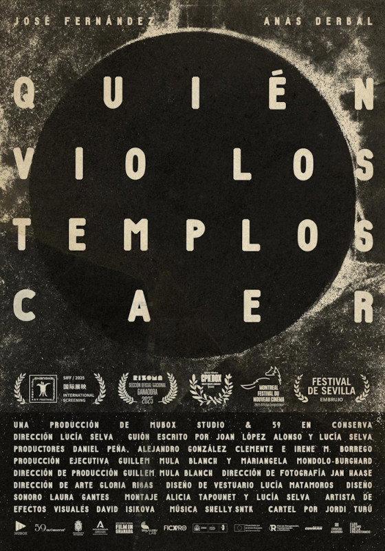 Cartel de 'Quien vio los templos caer' (QUIEN VIO LOS TEMPLOS CAER) Cartel de 'Quien vio los templos caer' (QUIEN VIO LOS TEMPLOS CAER)