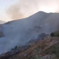 Imagen del incendio de Cástaras ya controlado (PLAN INFOCA)