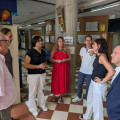 La delegada territorial de Educación, María José Martín Gómez, ha visitado las obras que la Agencia Pública de Educación está ejecutando en el edificio. (JUNTA)