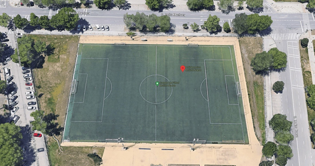 Vista de la zona polideportiva de Molino Nuevo, en el distrito Norte de Granada (WEB CONCEJALÍA DE DEPORTES DE GRANADA)