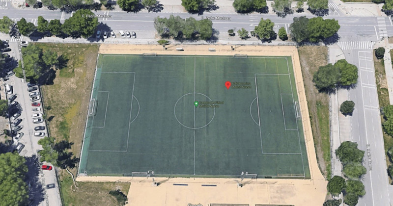 Vista de la zona polideportiva de Molino Nuevo, en el distrito Norte de Granada (WEB CONCEJALÍA DE DEPORTES DE GRANADA)