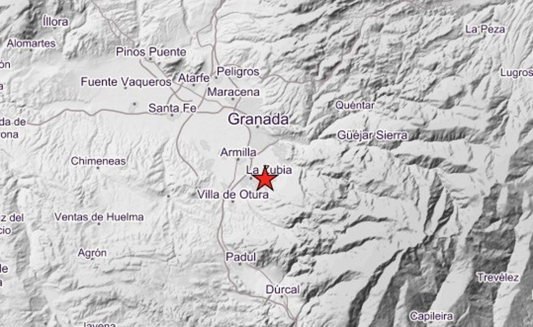 Terremoto de 3,7 con epicentro en La Zubia ampliamente sentido en Granada y su área metropolitana. A 14 de agosto de 2026 (IGN SISMOLOGÍA)