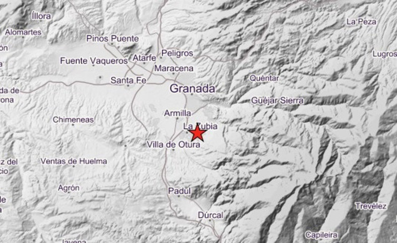 Terremoto de 3,7 con epicentro en La Zubia ampliamente sentido en Granada y su área metropolitana. A 14 de agosto de 2026 (IGN SISMOLOGÍA) Terremoto de 3,7 con epicentro en La Zubia ampliamente sentido en Granada y su área metropolitana. A 14 de agosto de 2026 (IGN SISMOLOGÍA)