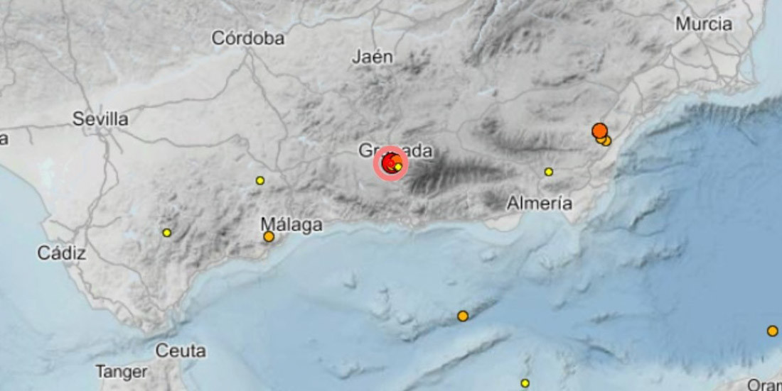 Imagen del lugar donde se ha producido el terremoto (INSTITUTO GEOGRÁFICO NACIONAL)