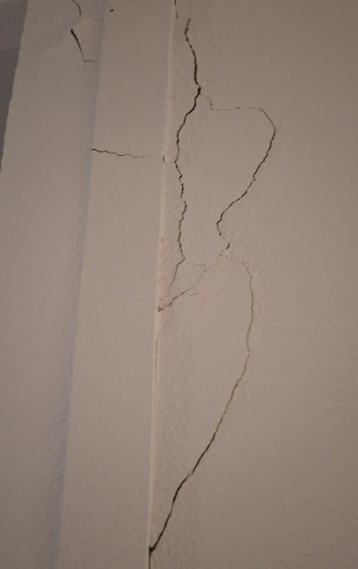 Grieta en un edificio
