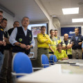 El vicepresidente primero y consejero de Presidencia, Sanidad y Emergencias, Antonio Sanz, ha presidido la reunión del comité asesor por riesgos sísmicos tras el terremoto de Granada con epicentro en Alhendín (CLARA CARRASCO / EUROPA PRESS)