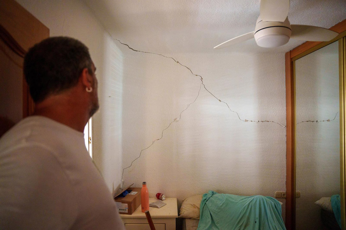 Consecuencias del terremoto de magnitud 5 en edificios y viviendas de la ciudad de Granada. A 15 de agosto de 2026 en Granada (FRANCISCO J. OLMO - EUROPA PRESS)