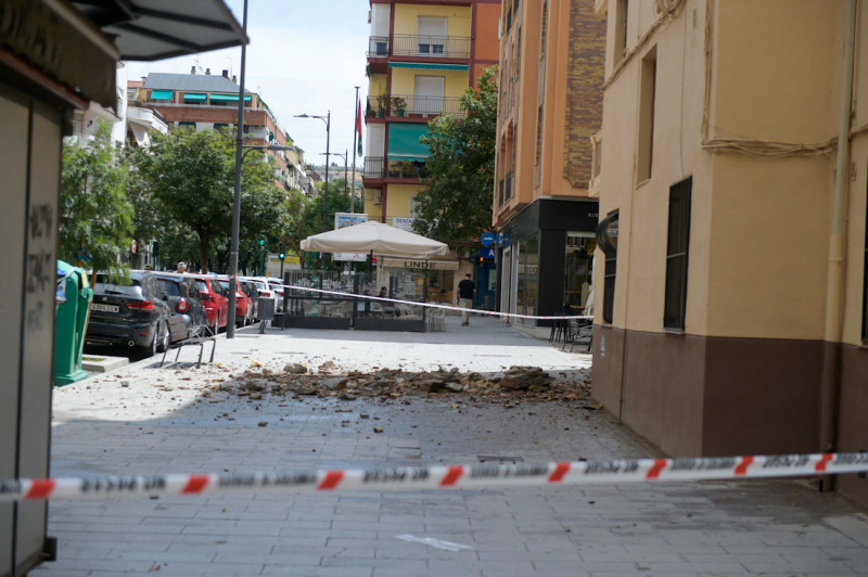 Calle de Armilla tras los terremotos (GPMEDIA) Calle de Armilla tras los terremotos (GPMEDIA)