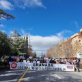 Concentración por la muerte de un trabajos en Nigüelas CCOO/ARCHIVO)