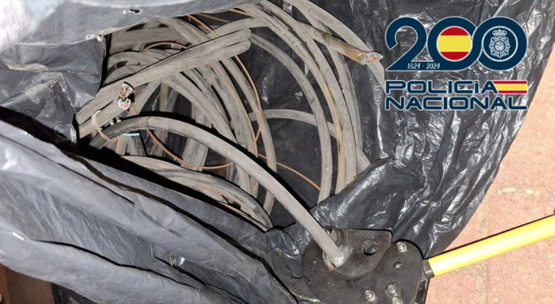 Cableado sustraido (POLICÍA NACIONAL) Cableado sustraido (POLICÍA NACIONAL)