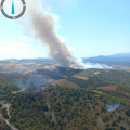 Una de las primeras imágenes del incendio declarado en Jayena. A 20 de agosto de 2026 (PLAN INFOCA)