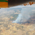 Vista del incendio en Las Charcas, en Jayena, que ha quedado controlado este viernes, 21 de agosto, a las 15,00 horas, según el Infoca (INFOCA)