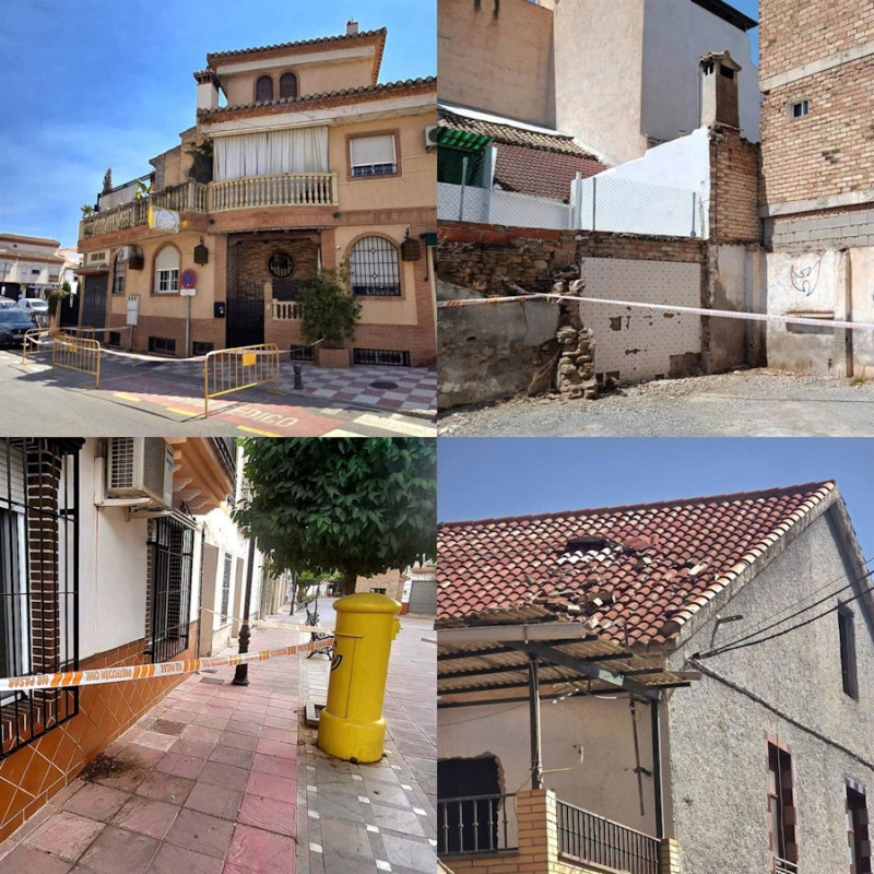 Daños materiales en varios inmuebles y espacios públicos de Cúllar Vega por los terremotos de la serie sísmica que afecta a Granada y su área metropolitana desde mediados de agosto de 2026 (FB AYUNTAMIENTO DE CÚLLAR VEGA) Daños materiales en varios inmuebles y espacios públicos de Cúllar Vega por los terremotos de la serie sísmica que afecta a Granada y su área metropolitana desde mediados de agosto de 2026 (FB AYUNTAMIENTO DE CÚLLAR VEGA)