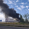 Incendio en un cableado en Atarfe a 28 de agosto de 2026. El presunto autor del fuego ha sido detenido por la Guardia Civil (POLICÍA LOCAL DE ATARFE)