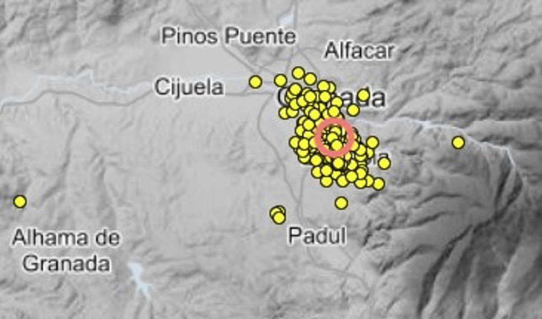 Visor de terremotos del IGN a 2 de septiembre de 2026 (IGN)
