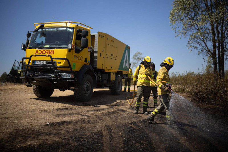 Efectivos del Infoca combaten un incendio forestal. Imagen de archivo (CLARA CARRASCO - EUROPA PRESS) Efectivos del Infoca combaten un incendio forestal. Imagen de archivo (CLARA CARRASCO - EUROPA PRESS)