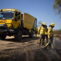 Efectivos del Infoca combaten un incendio forestal. Imagen de archivo (CLARA CARRASCO - EUROPA PRESS)