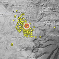 Mapa de terremotos de la serie sísmica de Granada a 3 de septiembre de 2026 (IGN)