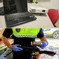 La Policía Local de Íllora se ha incautado de un ordenador portátil, un proyector robado en el centro de salud de la localidad y una carabina de aire comprimido modificada para disparar proyectiles de 9mm (POLICÍA LOCAL DE ÍLLORA)
