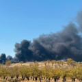 Incendio en la planta privada de Alhendín (ASVOGRA)