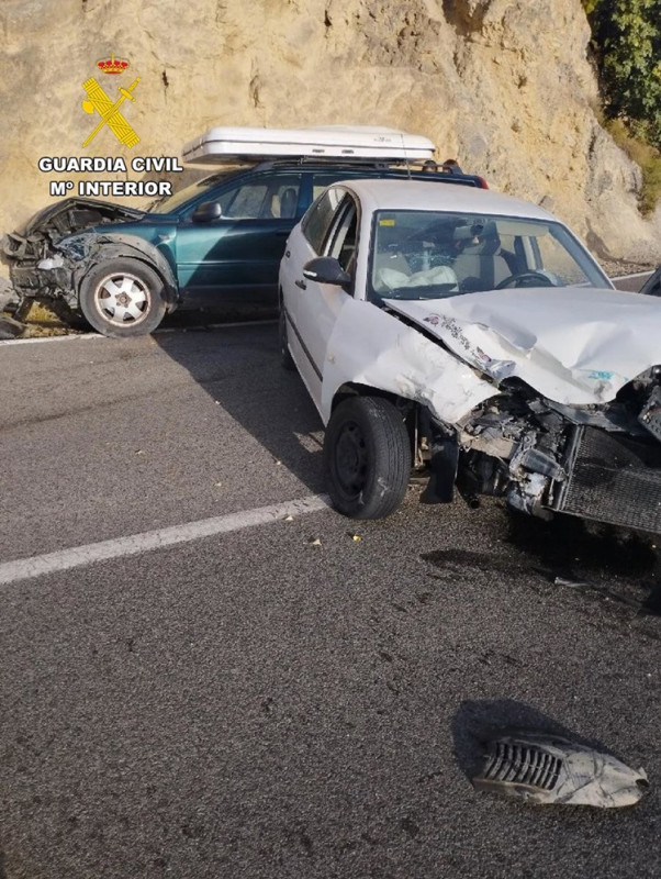 Colisión en la A-348, en la provincia de Granada (GUARDIA CIVIL)