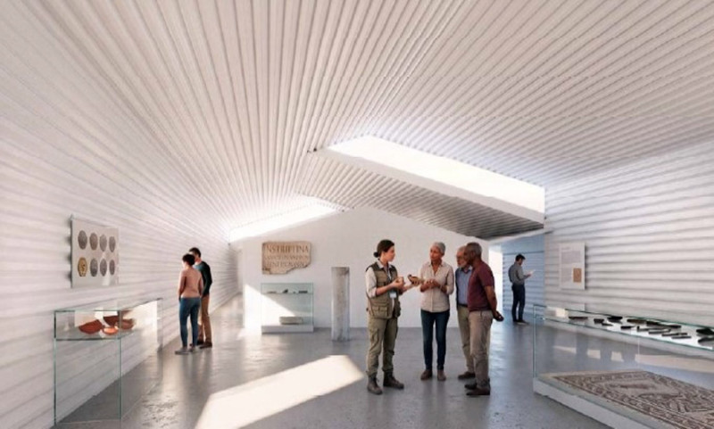 Imagen que recrea el interior del futuro Centro Arqueológico de Medina Elvira y que se ubicará en el entorno del yacimiento arqueológico, en la ciudad granadina de Atarfe (AYUNTAMIENTO DE ATARFE) Imagen que recrea el interior del futuro Centro Arqueológico de Medina Elvira y que se ubicará en el entorno del yacimiento arqueológico, en la ciudad granadina de Atarfe (AYUNTAMIENTO DE ATARFE)