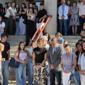 Minuto de silencio en la Facultad de Ciencias de la Educación de la Universidad de Granada (UGR)