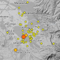 Mapa que recoge los últimos seísmos en la provincia de Granada a 16 de septiembre de 2026 (IGN)