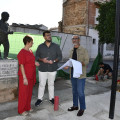 El alcalde junto a los concejales de Contratación y Medio Ambiente visitan las obras de la plaza de los Naranjos (ALBOLOTE INFORMACIÓN)
