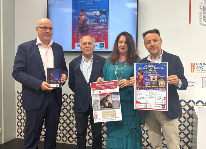 El concejal de Participación Ciudadana del Ayuntamiento de Granada, Francisco Almohalla, ha presentado este martes las Fiestas Populares del Barranco del Abogado 2026 (AYTO. GRANADA) El concejal de Participación Ciudadana del Ayuntamiento de Granada, Francisco Almohalla, ha presentado este martes las Fiestas Populares del Barranco del Abogado 2026 (AYTO. GRANADA)