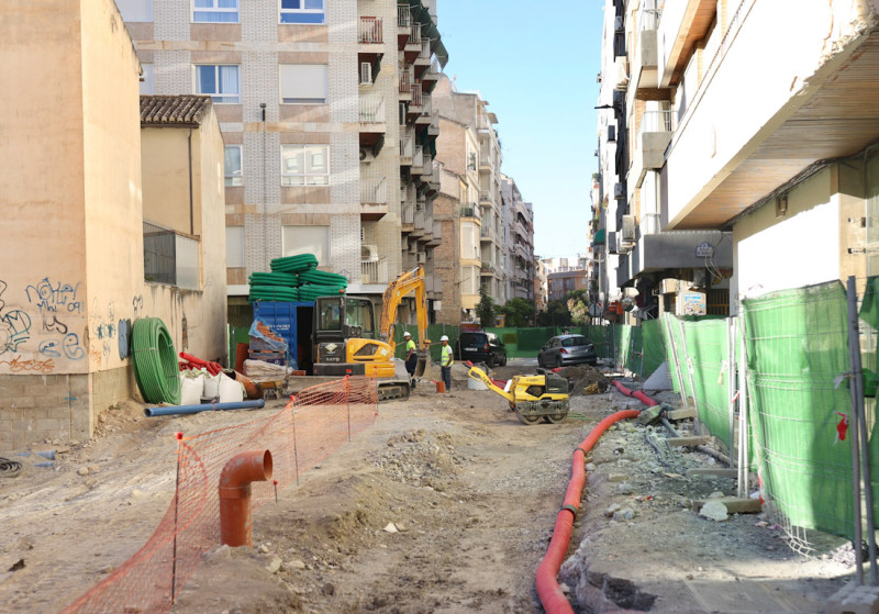 OBRAS EN LA Calle Martín Lagos (GPMEDIA)
