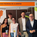 El diputado provincial de Centros Sociales, Mayores y Juventud de Granada, Roberto González, ha participado en la apertura del stand del Foro Provincial de la Juventud (DIPGRA)