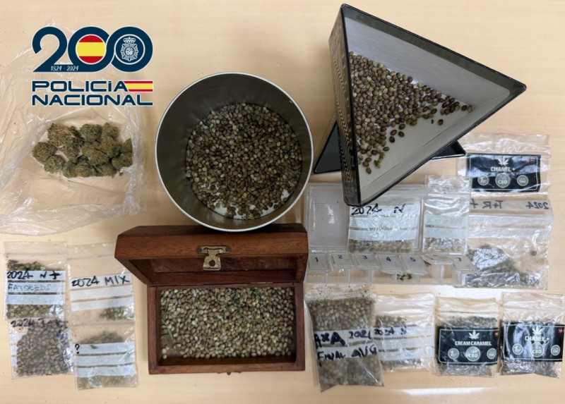 Semillas incautadas (POLICIA NACIONAL)