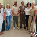 El delegado territorial de Economía, Hacienda, Fondos Europeos y de Universidad, Industria, Energía e Innovación, Gumersindo Fernández, ha visitado el Centro Andaluz de Emprendimiento (CADE) que Andalucía Emprende tiene en Alquife (JUNTA)