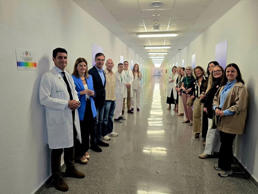 Pasillos acogedores en el Hospital Clínico (HUSC)