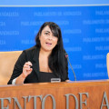 La parlamentaria de Adelante Andalucía por Granada y portavoz adjunta de la formación en la cámara regional, Inma Manzano (JOAQUÍN CORCHERO / EUROPA PRESS)