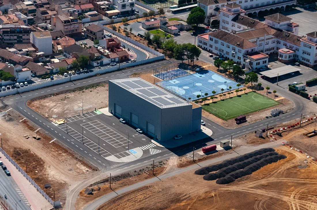 Vista aérea del nuevo edificio (CUERVA)