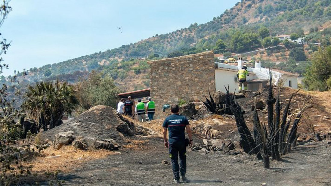 Incendio forestal en Peña Escrita en agosto de 2024 (AYUNTAMIENTO DE ALMUÑÉCAR)