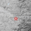 Mapa del seísmo detectado en Cájar (IGN)