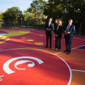 Instalaciones deportivas y la nueva pista completa de baloncesto en el distrito Beiro (AYUNTAMIENTO DE GRANADA)