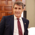 El delegado del Gobierno de España en Andalucía, Pedro Fernández, atiende a los medios tras la reunión de la MECO del V Plan Especial de Seguridad del Campo de Gibraltar (ROCÍO RUZ - EUROPA PRESS)