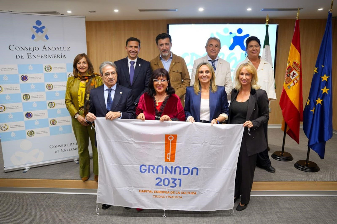 El Consejo Andaluz de Enfermería (CAE) ha formalizado su apoyo a la candidatura de Granada como Capital Europea de la Cultura en 2031 (AYUNTAMIENTO DE GRANADA)