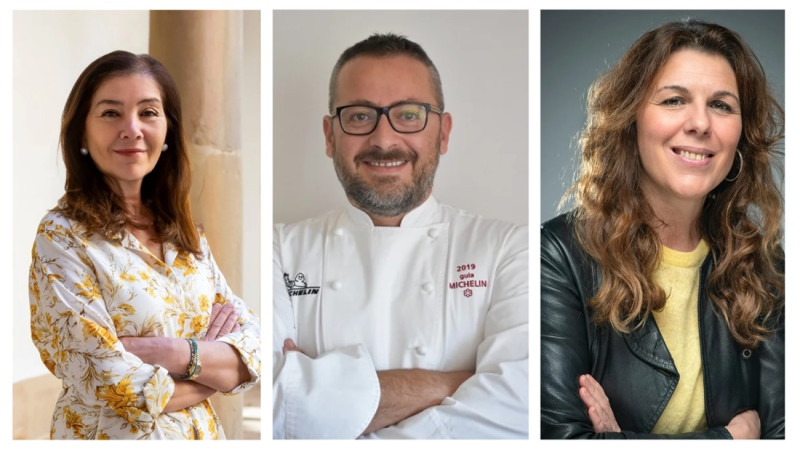 De izquierda a derecha, Rosa Vañó, Pedro Bagá y María Ritter, tres de los participantes en el foro inaugural de Granada sin límites De izquierda a derecha, Rosa Vañó, Pedro Bagá y María Ritter, tres de los participantes en el foro inaugural de Granada sin límites